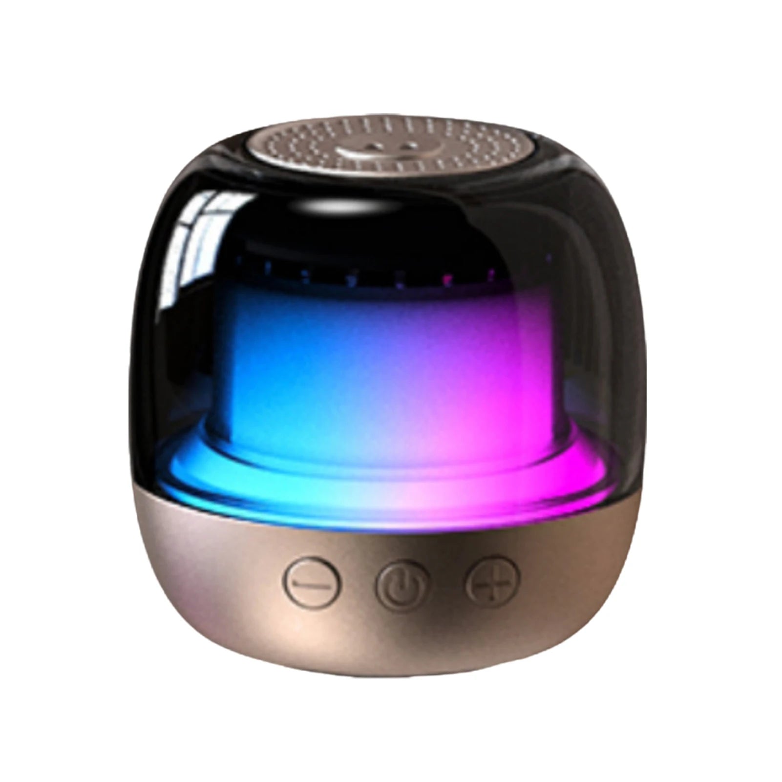 Mini Bluetooth Speaker RGB Atmosphere Lamp Speaker Magnetic Phone Holder Ring Wireless Sound Box Bluetooth Speaker Tower