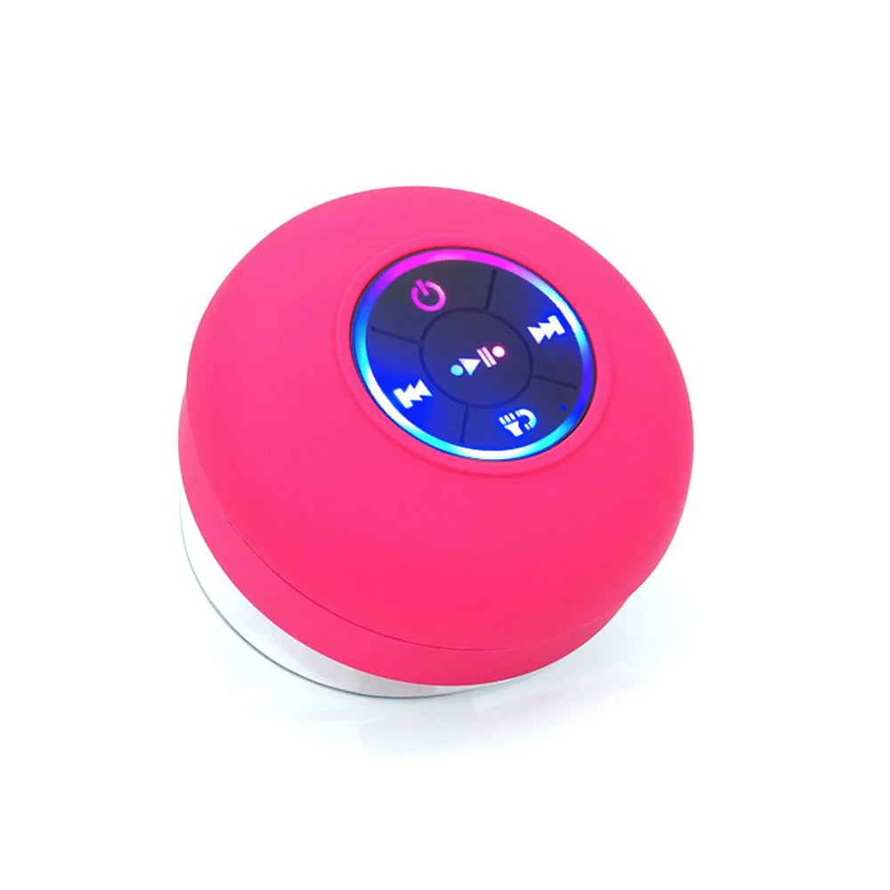 Hot Portable Wireless Bluetooth Speaker LED IPX4 Waterproof Loudspeaker Outdoor Bathroom Large Suction Cup Mini Stereo Sound Box