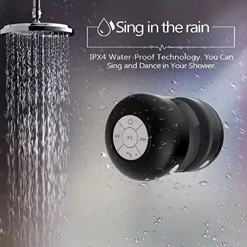 Hot Portable Wireless Bluetooth Speaker LED IPX4 Waterproof Loudspeaker Outdoor Bathroom Large Suction Cup Mini Stereo Sound Box