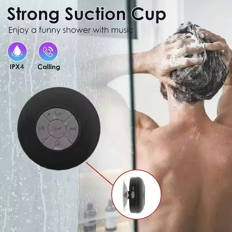 Hot Portable Wireless Bluetooth Speaker LED IPX4 Waterproof Loudspeaker Outdoor Bathroom Large Suction Cup Mini Stereo Sound Box