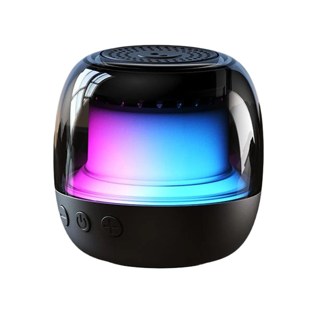 Mini Bluetooth Speaker RGB Atmosphere Lamp Speaker Magnetic Phone Holder Ring Wireless Sound Box Bluetooth Speaker Tower