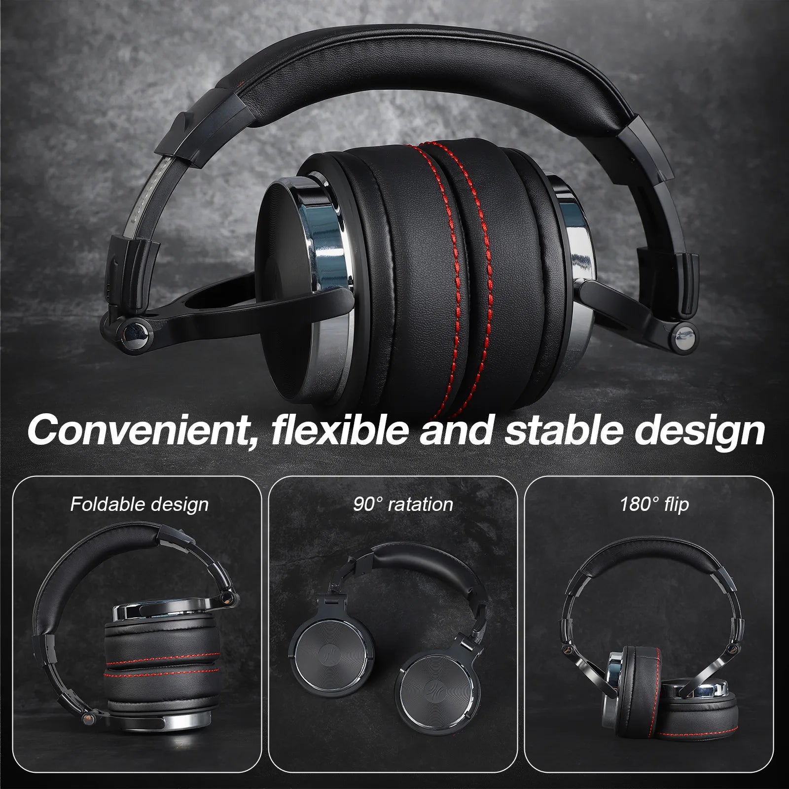 Oneodio Pro-50 Wired Headphones with Hi-Res 50mm Drivers for Studio Monitoring,Professional Music Headphone with Comfort Ear Pad