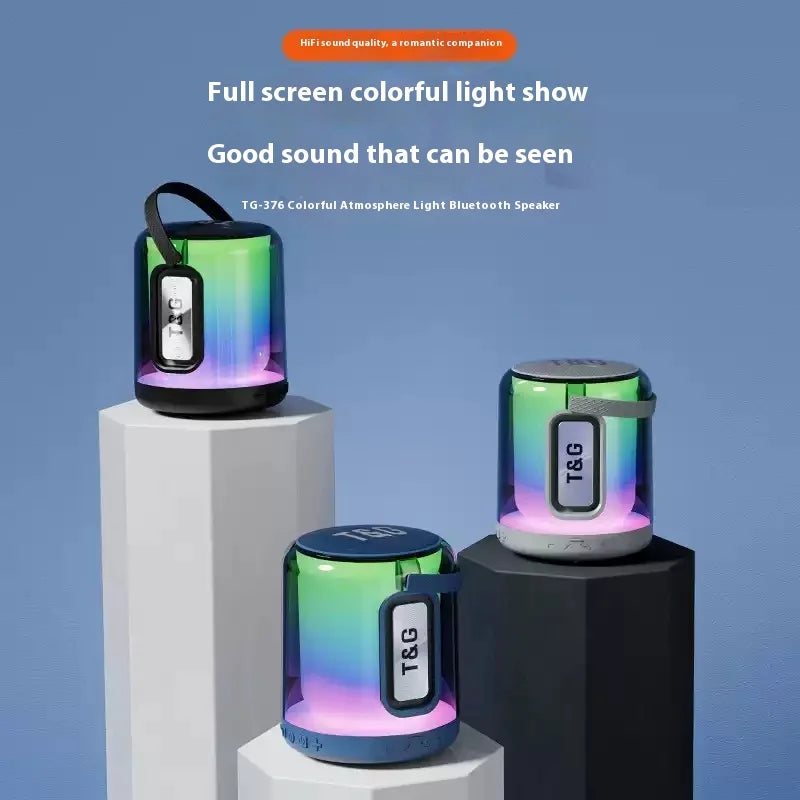 2025 Hot Selling High-Quality Portable Waterproof Speaker Family Party Multi Color Subwoofer Mini Wireless Speaker TG376